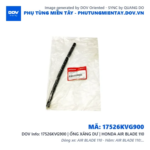 17526KVG900 | ỐNG XĂNG DƯ | HONDA AIR BLADE 110 — 17526KVG900