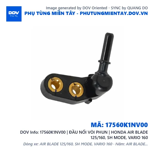 17560K1NV00 | ĐẦU NỐI VÒI PHUN | HONDA AIR BLADE 125/160, SH MODE, VARIO 160 — 17560K1NV00