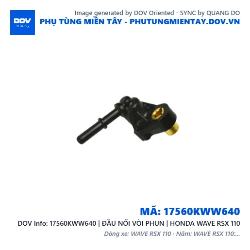 17560KWW640 | ĐẦU NỐI VÒI PHUN | HONDA WAVE RSX 110 — 17560KWW640