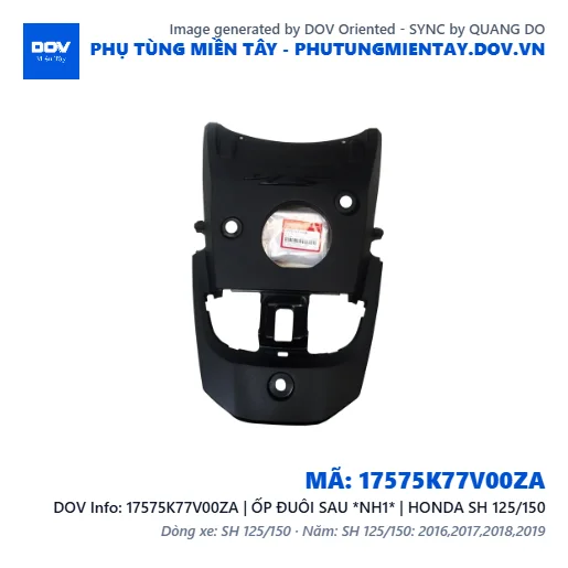 17575K77V00ZA | ỐP ĐUÔI SAU *NH1* | HONDA SH 125/150 — 17575K77V00ZA