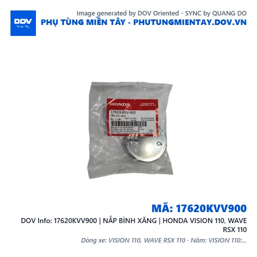 17620KVV900 | NẮP BÌNH XĂNG | HONDA VISION 110, WAVE RSX 110 — 17620KVV900