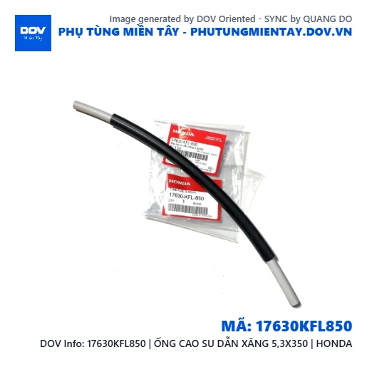17630KFL850 | ỐNG CAO SU DẪN XĂNG 5,3X350 | HONDA  — 17630KFL850