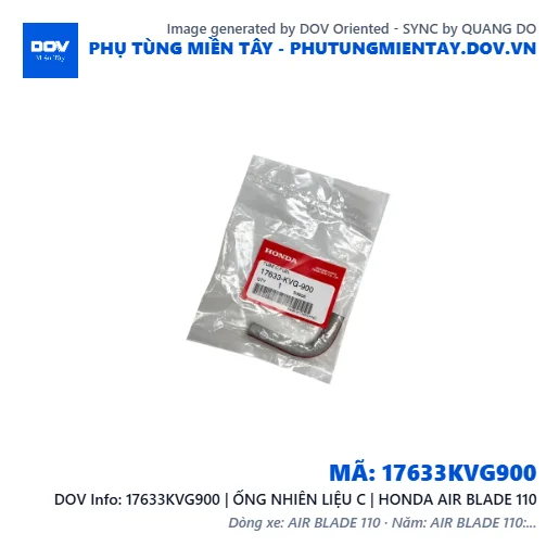 17633KVG900 | ỐNG NHIÊN LIỆU C | HONDA AIR BLADE 110 — 17633KVG900