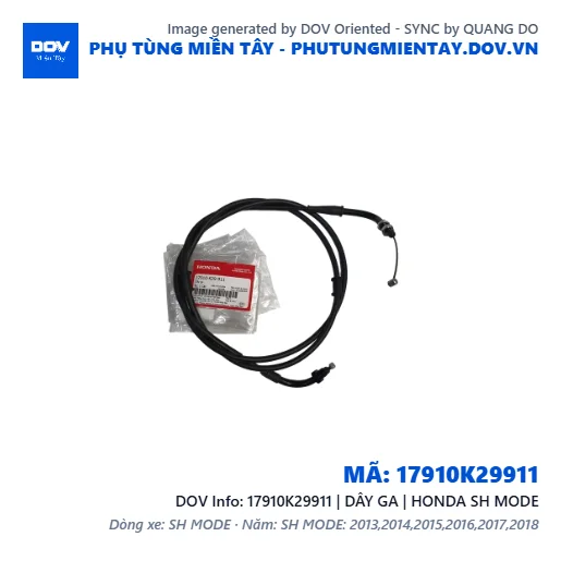 17910K29911 | DÂY GA | HONDA SH MODE — 17910K29911