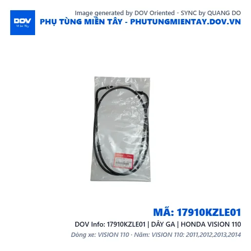17910KZLE01 | DÂY GA | HONDA VISION 110 — 17910KZLE01