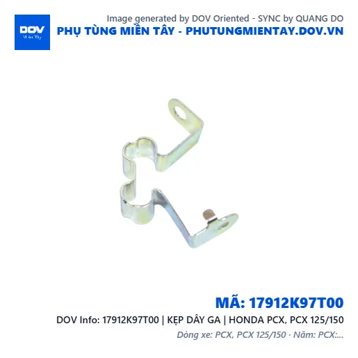 17912K97T00 | KẸP DÂY GA | HONDA PCX, PCX 125/150 — 17912K97T00