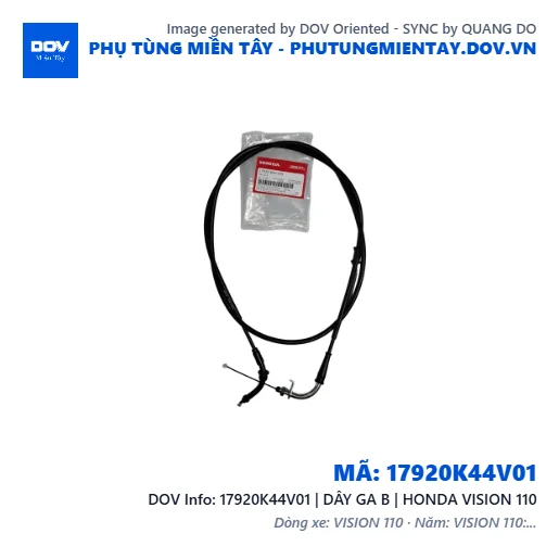 17920K44V01 | DÂY GA B | HONDA VISION 110 — 17920K44V01