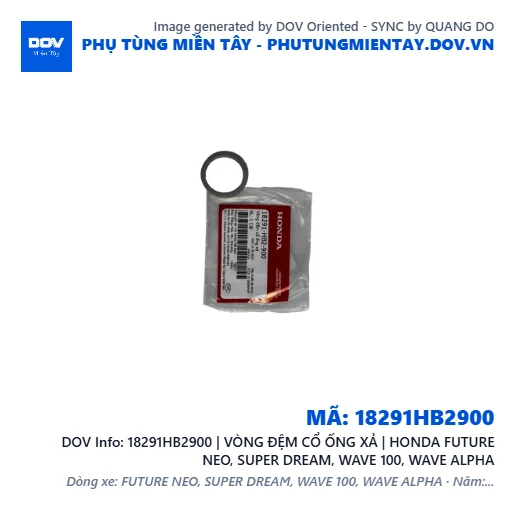18291HB2900 | VÒNG ĐỆM CỔ ỐNG XẢ | HONDA FUTURE NEO, SUPER DREAM, WAVE 100, WAVE ALPHA — 18291HB2900