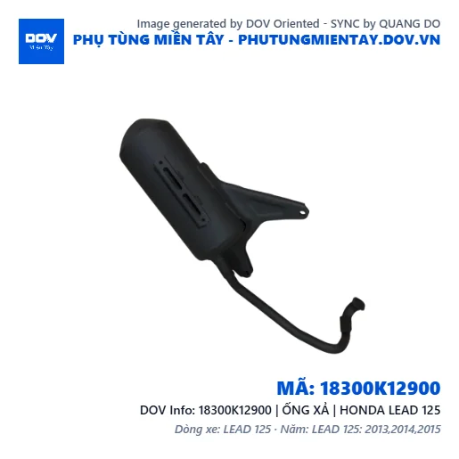 18300K12900 | ỐNG XẢ | HONDA LEAD 125 — 18300K12900