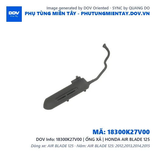 18300K27V00 | ỐNG XẢ | HONDA AIR BLADE 125 — 18300K27V00