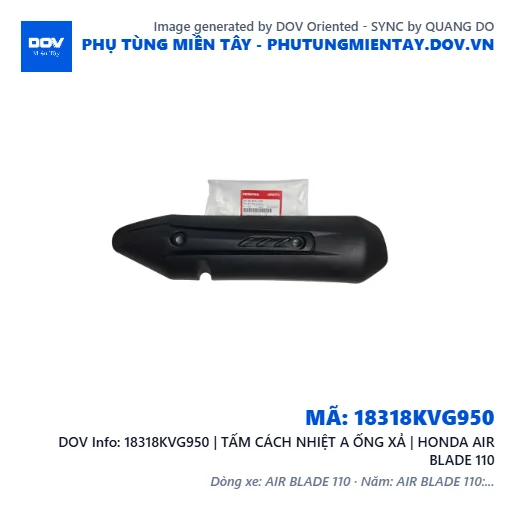 18318KVG950 | TẤM CÁCH NHIỆT A ỐNG XẢ | HONDA AIR BLADE 110 — 18318KVG950