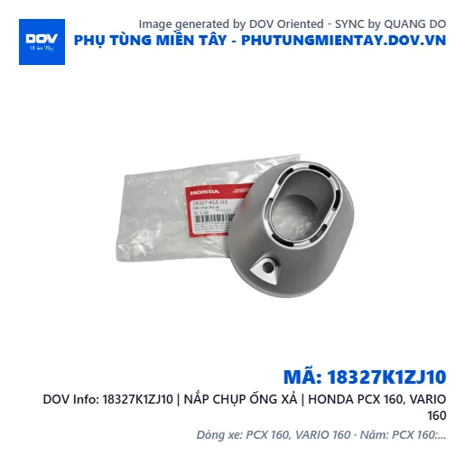 18327K1ZJ10 | NẮP CHỤP ỐNG XẢ | HONDA PCX 160, VARIO 160 — 18327K1ZJ10