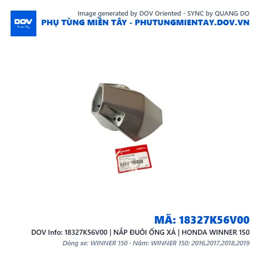18327K56V00 | NẮP ĐUÔI ỐNG XẢ | HONDA WINNER 150 — 18327K56V00