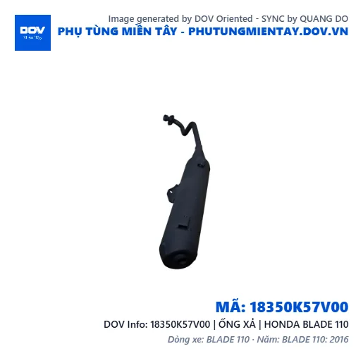 18350K57V00 | ỐNG XẢ | HONDA BLADE 110 — 18350K57V00