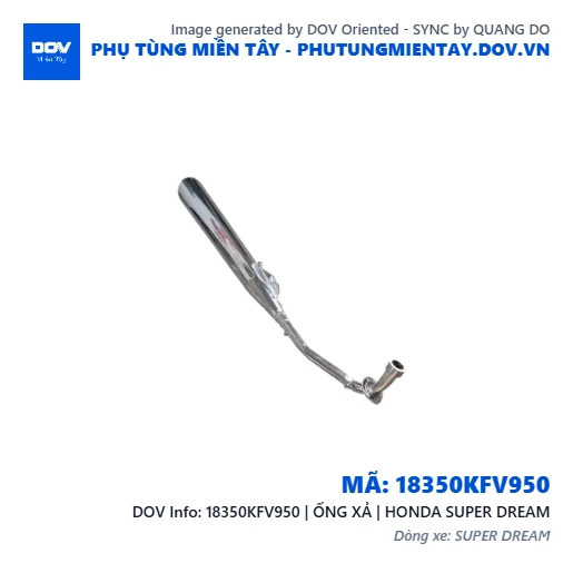 18350KFV950 | ỐNG XẢ | HONDA SUPER DREAM — 18350KFV950