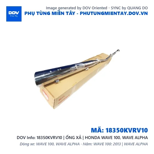 18350KVRV10 | ỐNG XẢ | HONDA WAVE 100, WAVE ALPHA — 18350KVRV10