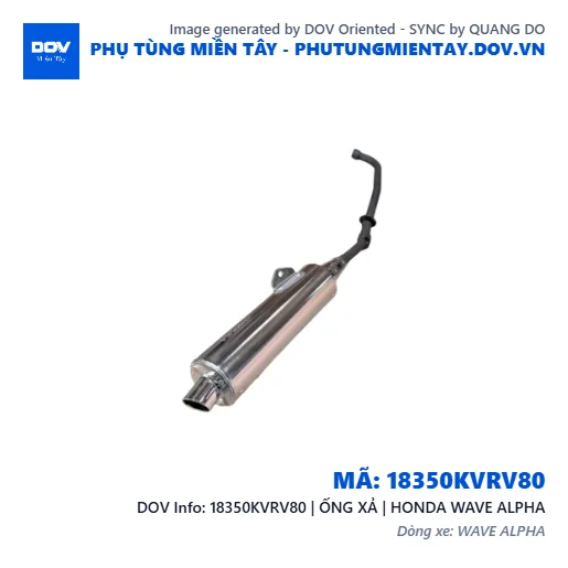 18350KVRV80 | ỐNG XẢ | HONDA WAVE ALPHA — 18350KVRV80