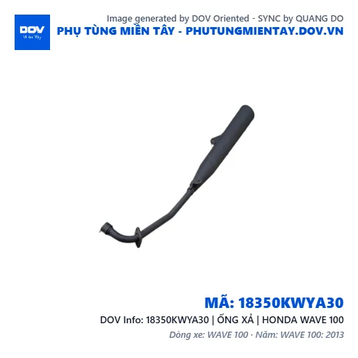 18350KWYA30 | ỐNG XẢ | HONDA WAVE 100 — 18350KWYA30