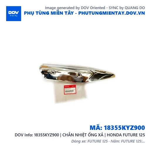 18355KYZ900 | CHẮN NHIỆT ỐNG XẢ | HONDA FUTURE 125 — 18355KYZ900
