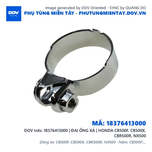 18376413000 | ĐAI ỐNG XẢ | HONDA CB500F, CB500X, CBR500R, NX500 — 18376413000