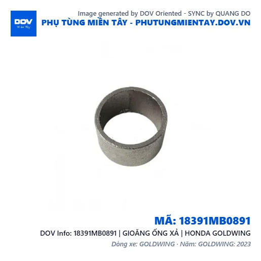 18391MB0891 | GIOĂNG ỐNG XẢ | HONDA GOLDWING — 18391MB0891