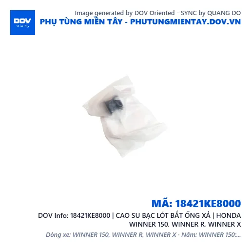 18421KE8000 | CAO SU BẠC LÓT BẮT ỐNG XẢ | HONDA WINNER 150, WINNER R, WINNER X — 18421KE8000