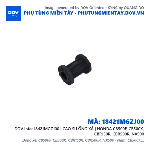 18421MGZJ00 | CAO SU ỐNG XẢ | HONDA CB500F, CB500X, CBR150R, CBR500R, NX500 — 18421MGZJ00