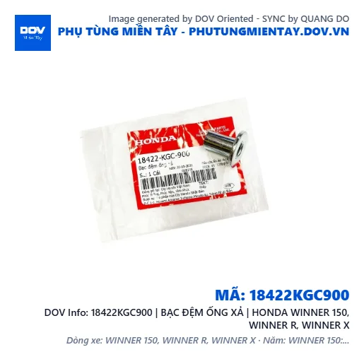 18422KGC900 | BẠC ĐỆM ỐNG XẢ | HONDA WINNER 150, WINNER R, WINNER X — 18422KGC900