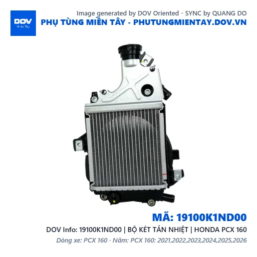 19100K1ND00 | BỘ KÉT TẢN NHIỆT | HONDA PCX 160 — 19100K1ND00