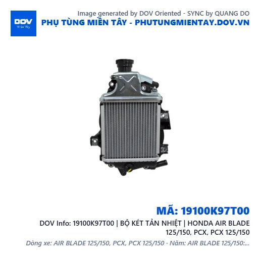 19100K97T00 | BỘ KÉT TẢN NHIỆT | HONDA AIR BLADE 125/150, PCX, PCX 125/150 — 19100K97T00