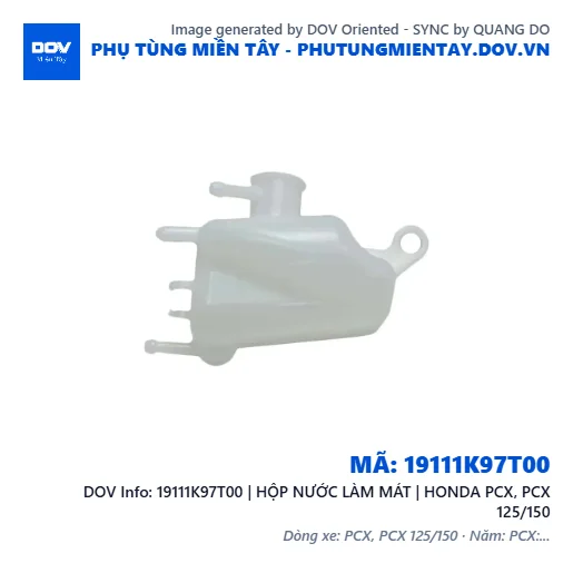 19111K97T00 | HỘP NƯỚC LÀM MÁT | HONDA PCX, PCX 125/150 — 19111K97T00