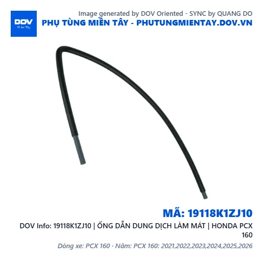 19118K1ZJ10 | ỐNG DẪN DUNG DỊCH LÀM MÁT | HONDA PCX 160 — 19118K1ZJ10