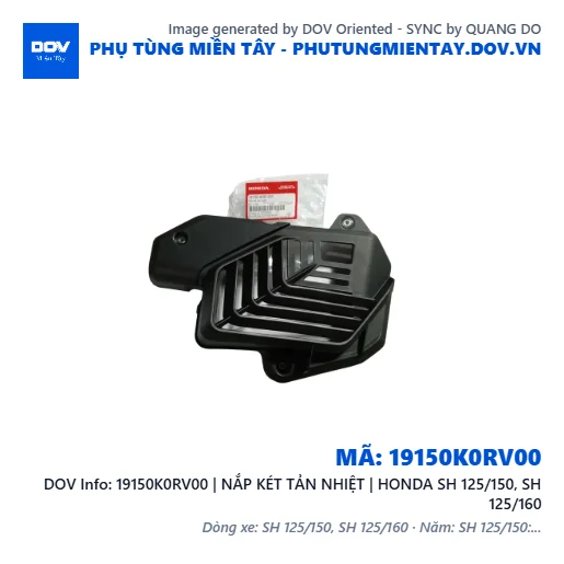 19150K0RV00 | NẮP KÉT TẢN NHIỆT | HONDA SH 125/150, SH 125/160 — 19150K0RV00