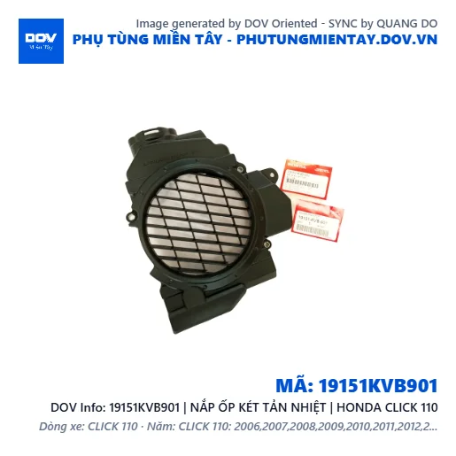 19151KVB901 | NẮP ỐP KÉT TẢN NHIỆT | HONDA CLICK 110 — 19151KVB901