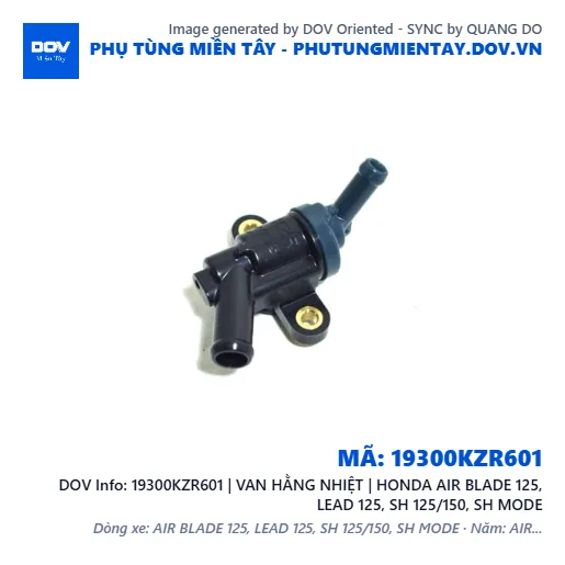 19300KZR601 | VAN HẰNG NHIỆT | HONDA AIR BLADE 125, LEAD 125, SH 125/150, SH MODE — 19300KZR601