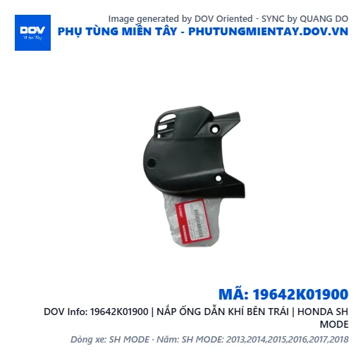 19642K01900 | NẮP ỐNG DẪN KHÍ BÊN TRÁI | HONDA SH MODE — 19642K01900