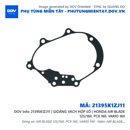 21395K1ZJ11 | GIOĂNG VÁCH HỘP SỐ | HONDA AIR BLADE 125/160, PCX 160, VARIO 160 — 21395K1ZJ11