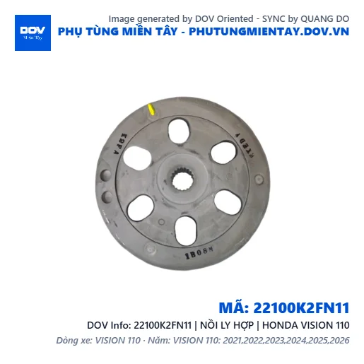 22100K2FN11 | NỒI LY HỢP | HONDA VISION 110 — 22100K2FN11