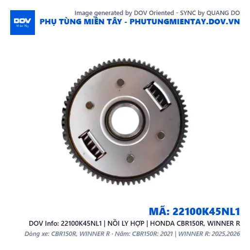 22100K45NL1 | NỒI LY HỢP | HONDA CBR150R, WINNER R — 22100K45NL1