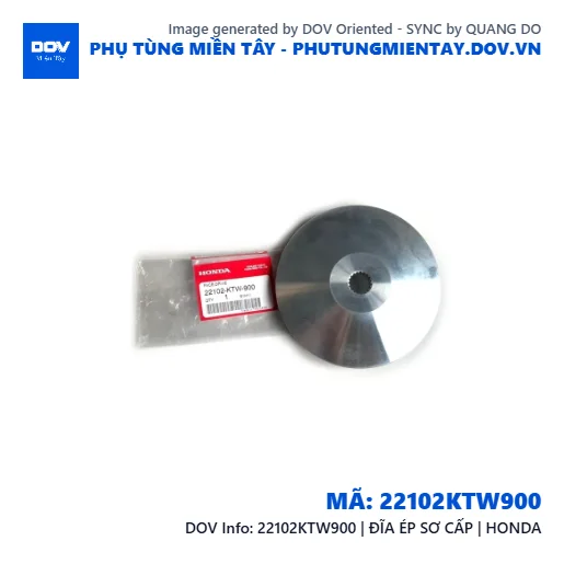 22102KTW900 | ĐĨA ÉP SƠ CẤP | HONDA — 22102KTW900