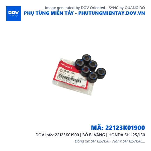22123K01900 | BỘ BI VĂNG | HONDA SH 125/150 — 22123K01900