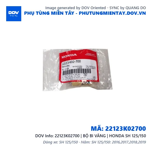 22123K02700 | BỘ BI VĂNG | HONDA SH 125/150 — 22123K02700