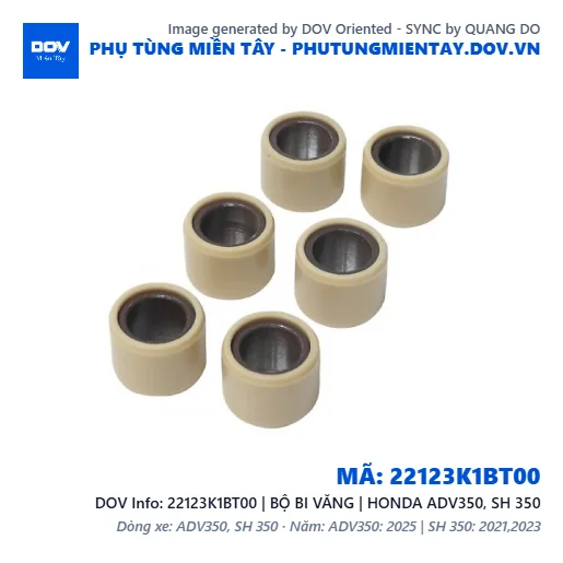 22123K1BT00 | BỘ BI VĂNG | HONDA ADV350, SH 350 — 22123K1BT00