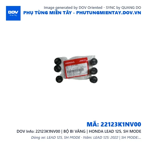 22123K1NV00 | BỘ BI VĂNG | HONDA LEAD 125, SH MODE — 22123K1NV00