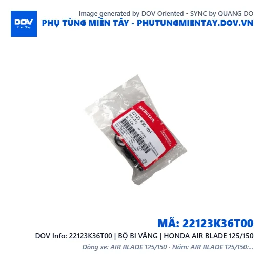 22123K36T00 | BỘ BI VĂNG | HONDA AIR BLADE 125/150 — 22123K36T00