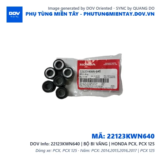 22123KWN640 | BỘ BI VĂNG | HONDA PCX, PCX 125 — 22123KWN640