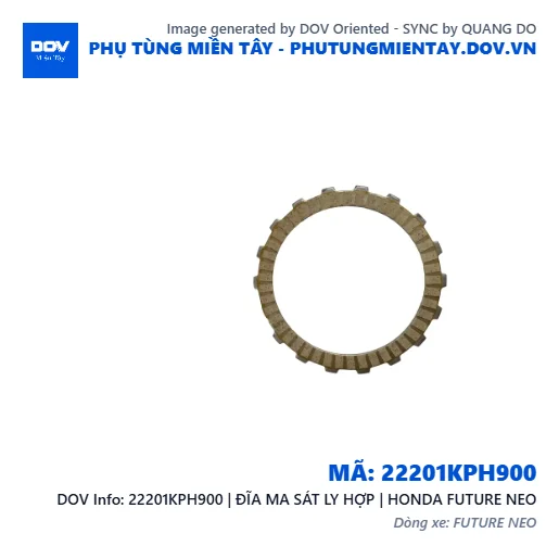 22201KPH900 | ĐĨA MA SÁT LY HỢP | HONDA FUTURE NEO — 22201KPH900