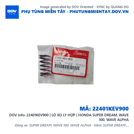22401KEV900 | LÒ XO LY HỢP | HONDA SUPER DREAM, WAVE 100, WAVE ALPHA — 22401KEV900