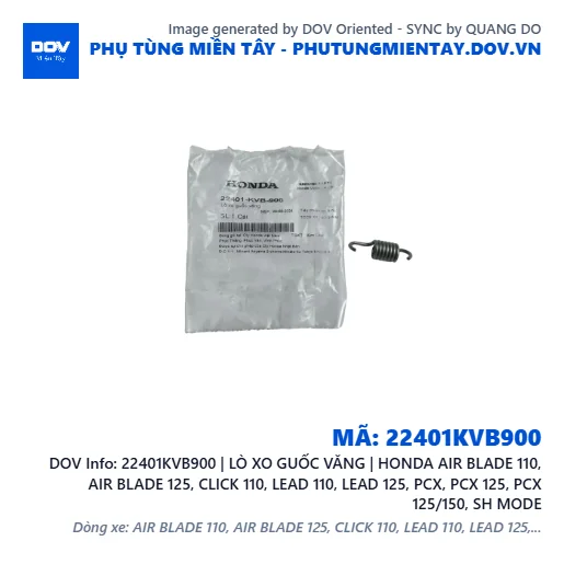 22401KVB900 | LÒ XO GUỐC VĂNG | HONDA AIR BLADE 110, AIR BLADE 125, CLICK 110, LEAD 110, LEAD 125, PCX, PCX 125, PCX 125/150, SH MODE — 22401KVB900
