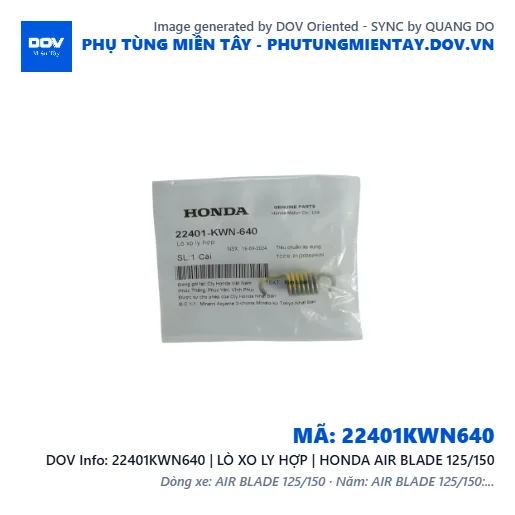 22401KWN640 | LÒ XO LY HỢP | HONDA AIR BLADE 125/150 — 22401KWN640